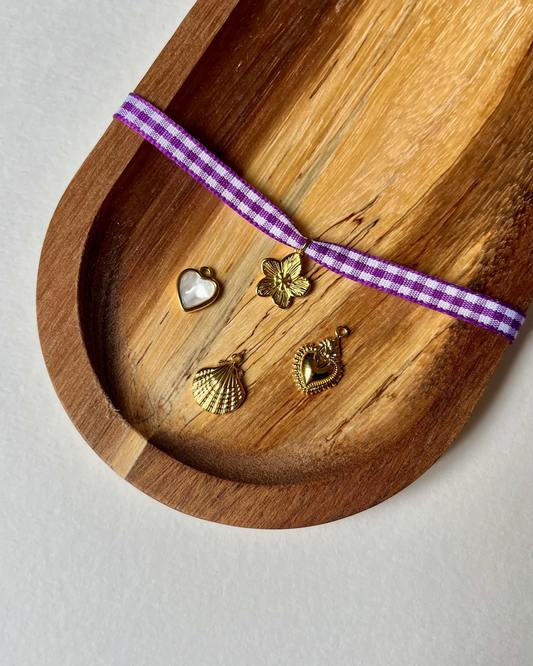 Le collier Vichy - violet