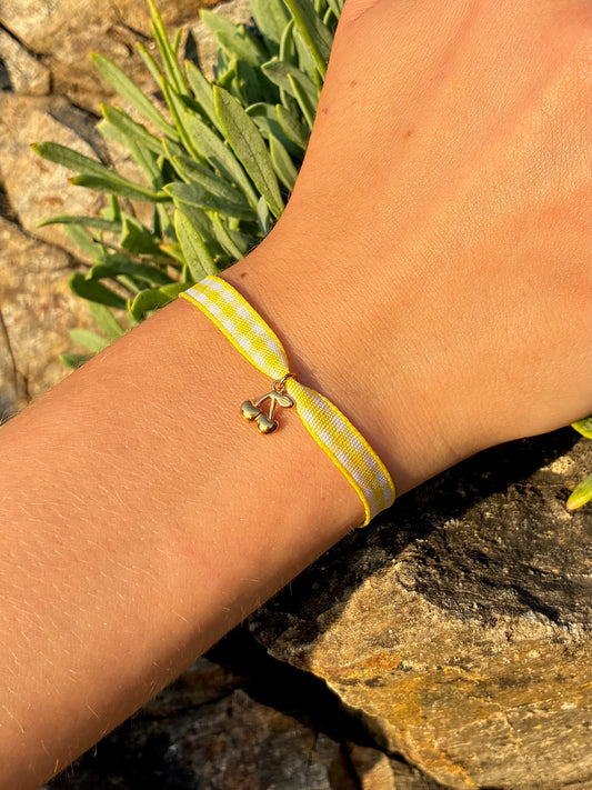 Le bracelet Vichy - jaune