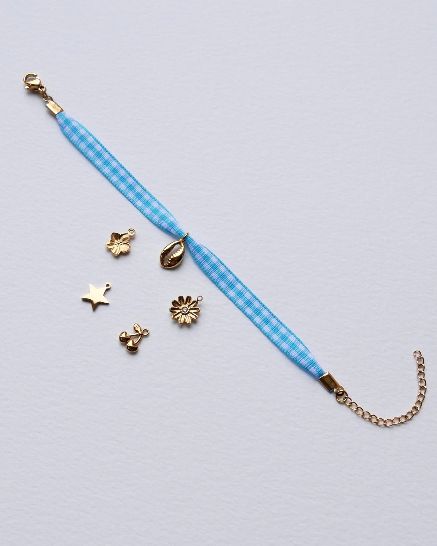 Bracelet VICHY Bleu / Fin