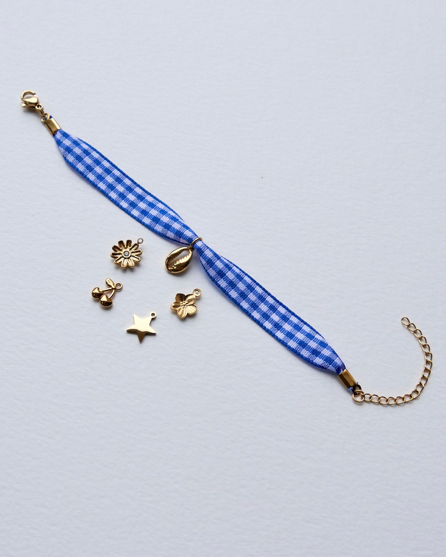 Bracelet VICHY Bleu foncé / Épais